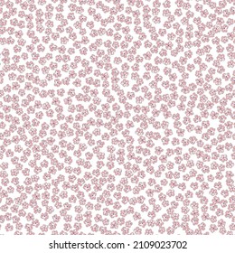Forget-me-not Spring Garden flower hand drawn vector seamless pattern. Vintage Romantic Liberty inspired Petite floral ditsy print. Bloomy calico background for fashion fabric or home textile