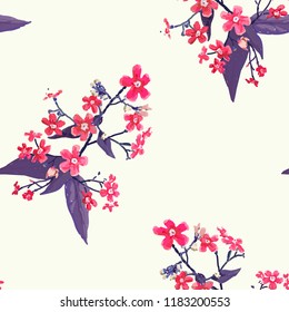 Forget-me-nots. Seamless background with a flower pattern