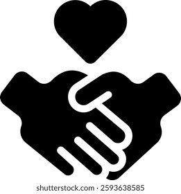 forgive icon design glyph style
