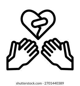 Forgiveness Icon Element For Design And Vector