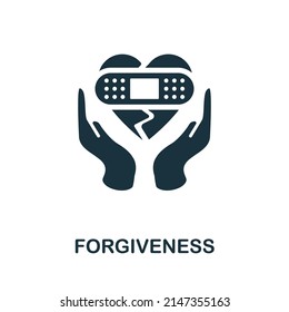 Forgiveness Icon. Simple Element From Social Activity Collection. Creative Forgiveness Icon For Web Design, Templates, Infographics And More