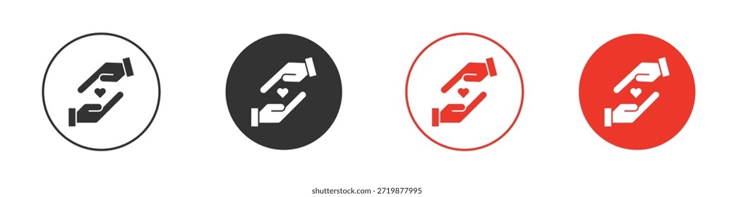Symbol für Vergebung. Webvektordesign