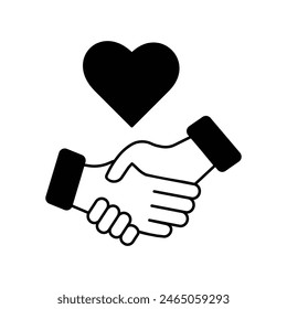 forgiveness icon with white background vector stock illustration