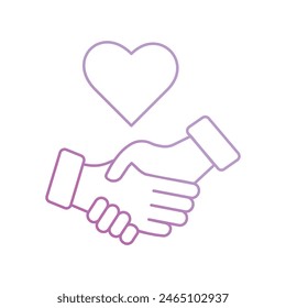 forgiveness icon with white background vector stock illustration