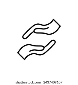Forgiveness Vector Line Icon illustration.