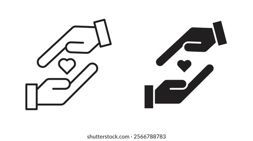 Forgiveness vector line icon illustration