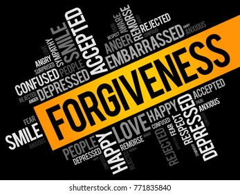 Forgiveness Word Cloud Collage Social Concept Stock Vector (Royalty ...