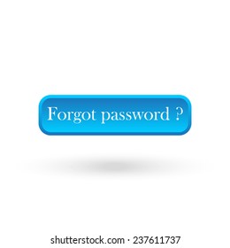 Forgot password  blue vector button for a site