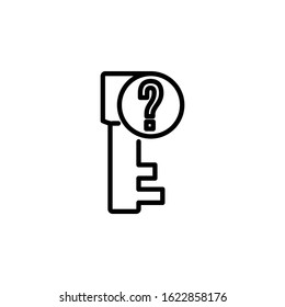 forgot password icon design line style. Perfect for application, web, logo and presentation template