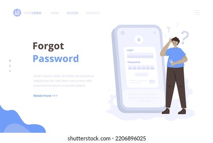 Forgot Password Illustration Landing Page