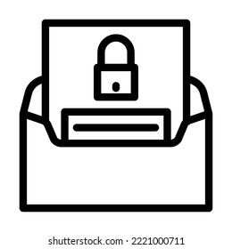 forgot password line icon vector. forgot password sign. isolated contour symbol black illustration