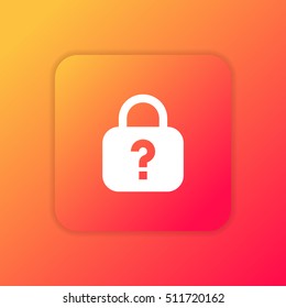 Forgot Password orange bright app ui/ux Icon / Logo design