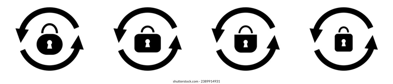 Forgot reset password icon. Change account password button.