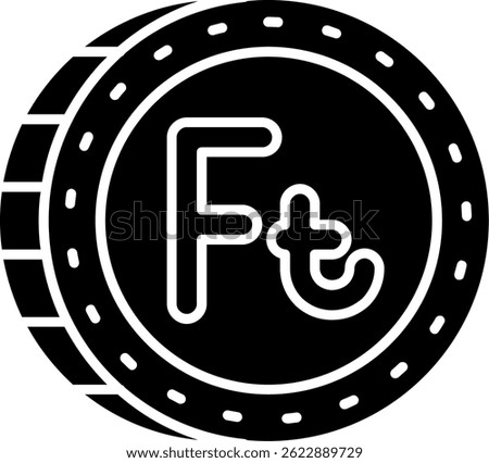 Forint Line vector Icon Design