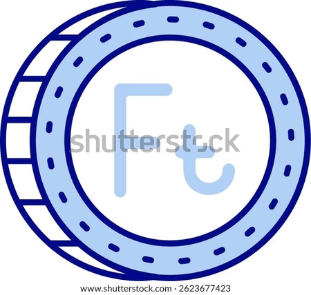Forint Line vector Icon Design