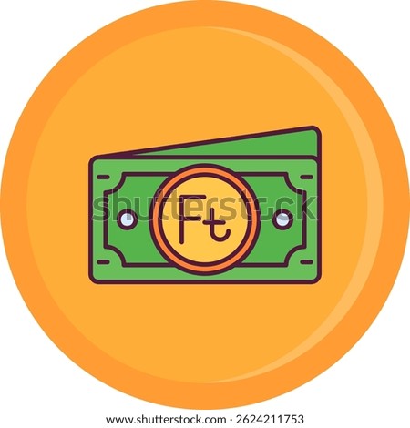 Forint Line vector Icon Design