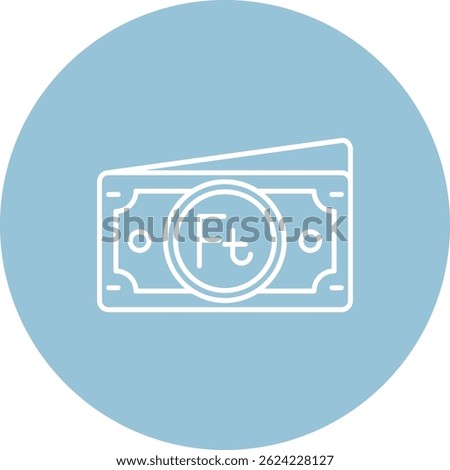 Forint Line vector Icon Design