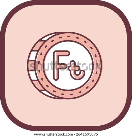 Forint Line vector Icon Design