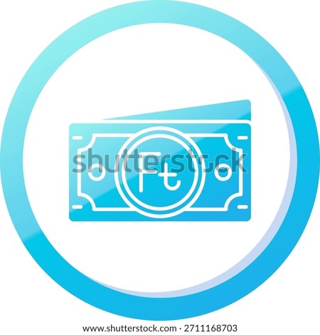 Forint Line vector Icon Design
