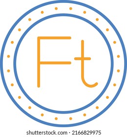 Forint vector icon. Can be used for printing, mobile and web applications.