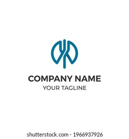 Fork Ax Logo Concept Icon Vector Design Idea