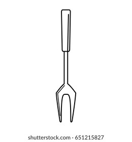 fork bbq cutlery icon