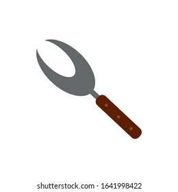 fork bbq cutlery isolated icon vector illustration design