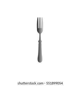fork - black  vector icon