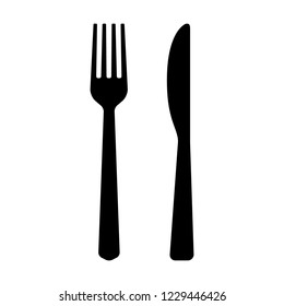 Fork Butter Knife Eating Utensils Flat Stock Vector (Royalty Free ...