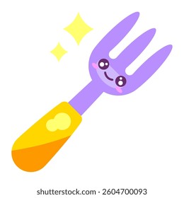 Fork Cartoon Birthday elements Iluustration