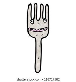 fork cartoon character