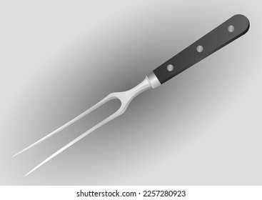 Gabel zum Schneiden von Knife-Objektillustration