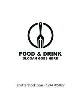 Horquilla en círculo con el diseño del logotipo del frasco