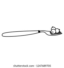 fork and cranberry design