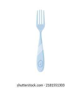 fork cutlery cartoon vector. silverware food, restaurant symbol, dinner object fork cutlery vector illustration
