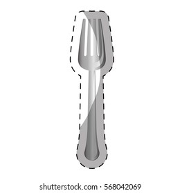 fork cutlery icon image vector illustration design 