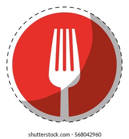 fork cutlery icon image vector illustration design 