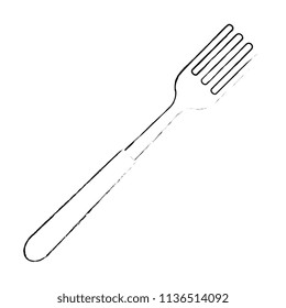 fork cutlery isolated icon