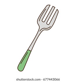 fork cutlery isolated icon
