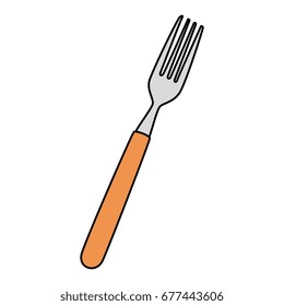 fork cutlery isolated icon