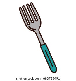 fork cutlery isolated icon