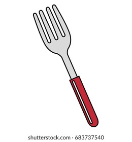 fork cutlery isolated icon
