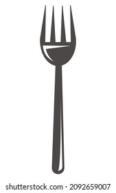 fork cutlery kitchen tool icon