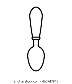 fork cutlery restaurant menu icon. Isolated and flat illustration. Vector graphic