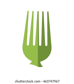 fork cutlery restaurant menu icon. Isolated and flat illustration. Vector graphic