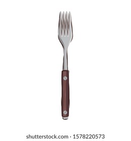fork cutlery tool isolated icon vector illustration design