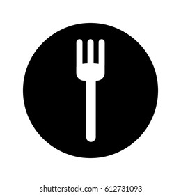 fork cutlery tool isolated icon