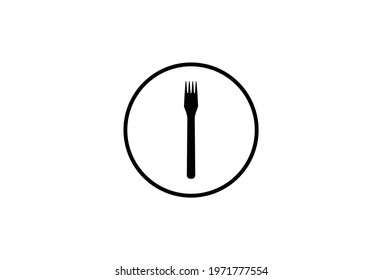 fork dining icon. Vector illustration.