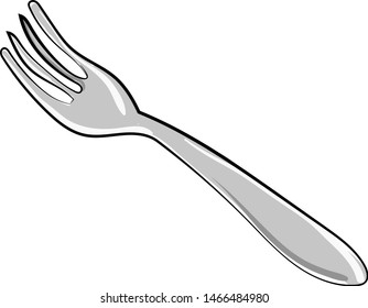 Desenho de bifurcação, ilustração, vetor sobre fundo branco.