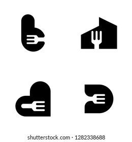 Fork Equipment Set Idea Abstract Creative Business Logo